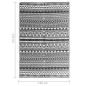 vidaXL Outdoor-Teppich Schwarz 160x230 cm PP vidaXL Outdoor-Teppich Schwarz 160x230 cm PP