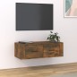 vidaXL TV-Wandschrank Räuchereiche 80x36x25 cm Holzwerkstoff vidaXL TV-Wandschrank Räuchereiche 80x36x25 cm Holzwerkstoff