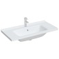 Waschbecken Weiß 100x48x19,5 cm Rechteckig Keramik Waschbecken Weiß 100x48x19,5 cm Rechteckig Keramik