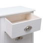 vidaXL Nachttisch Weiß 38×28×45 cm Paulownia-Holz vidaXL Nachttisch Weiß 38×28×45 cm Paulownia-Holz