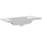 Waschbecken Weiß 100x48x19,5 cm Rechteckig Keramik Waschbecken Weiß 100x48x19,5 cm Rechteckig Keramik