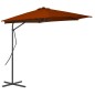 vidaXL Sonnenschirm mit Stahlmast Terracotta-Rot 300x230 cm vidaXL Sonnenschirm mit Stahlmast Terracotta-Rot 300x230 cm