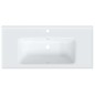 Waschbecken Weiß 100x48x19,5 cm Rechteckig Keramik Waschbecken Weiß 100x48x19,5 cm Rechteckig Keramik