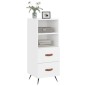 vidaXL Sideboard Hochglanz-Weiß 34,5x34x90 cm Holzwerkstoff vidaXL Sideboard Hochglanz-Weiß 34,5x34x90 cm Holzwerkstoff