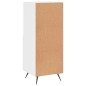 vidaXL Sideboard Hochglanz-Weiß 34,5x34x90 cm Holzwerkstoff vidaXL Sideboard Hochglanz-Weiß 34,5x34x90 cm Holzwerkstoff