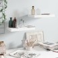 vidaXL Schweberegale 2 Stk. Hochglanz-Weiß 40x23x3,8 cm MDF vidaXL Schweberegale 2 Stk. Hochglanz-Weiß 40x23x3,8 cm MDF