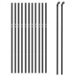 Maschendrahtzaun Anthrazit 0,8x25 m Maschendrahtzaun Anthrazit 0,8x25 m