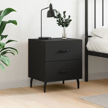 vidaXL Nachttisch Schwarz 40x35x47,5 cm Holzwerkstoff
