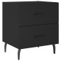 vidaXL Nachttisch Schwarz 40x35x47,5 cm Holzwerkstoff vidaXL Nachttisch Schwarz 40x35x47,5 cm Holzwerkstoff