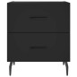 vidaXL Nachttisch Schwarz 40x35x47,5 cm Holzwerkstoff vidaXL Nachttisch Schwarz 40x35x47,5 cm Holzwerkstoff