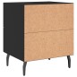 vidaXL Nachttisch Schwarz 40x35x47,5 cm Holzwerkstoff vidaXL Nachttisch Schwarz 40x35x47,5 cm Holzwerkstoff