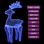 vidaXL Rentier Weihnachtsdekoration mit Mesh 306 LEDs 60x24x89 cm vidaXL Rentier Weihnachtsdekoration mit Mesh 306 LEDs 60x24x89 cm