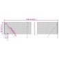 Maschendrahtzaun Anthrazit 0,8x25 m Maschendrahtzaun Anthrazit 0,8x25 m
