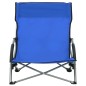 vidaXL Klappbare Strandstühle 2 Stk. Blau Stoff vidaXL Klappbare Strandstühle 2 Stk. Blau Stoff