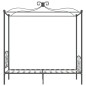 vidaXL Himmelbett-Gestell Grau Metall 90 x 200 cm vidaXL Himmelbett-Gestell Grau Metall 90 x 200 cm