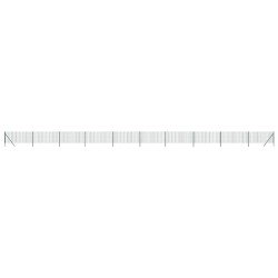 Maschendrahtzaun Grün 0,8x25 m Verzinkter Stahl