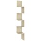 vidaXL Wand-Eckregal Sonoma-Eiche 20x20x127,5 cm Holzwerkstoff vidaXL Wand-Eckregal Sonoma-Eiche 20x20x127,5 cm Holzwerkstoff