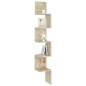 vidaXL Wand-Eckregal Sonoma-Eiche 20x20x127,5 cm Holzwerkstoff vidaXL Wand-Eckregal Sonoma-Eiche 20x20x127,5 cm Holzwerkstoff