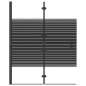 vidaXL Faltbare Duschkabine ESG 100x140 cm Schwarz vidaXL Faltbare Duschkabine ESG 100x140 cm Schwarz