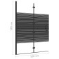 vidaXL Faltbare Duschkabine ESG 100x140 cm Schwarz vidaXL Faltbare Duschkabine ESG 100x140 cm Schwarz