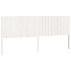 vidaXL Kopfteil Weiß 205,5x4x100 cm Massivholz Kiefer