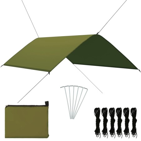 vidaXL Outdoor-Tarp 3x2 m Grün