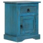 vidaXL Nachttisch Massivholz Mango 40x30x50 cm Blau vidaXL Nachttisch Massivholz Mango 40x30x50 cm Blau