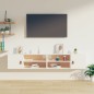 vidaXL Wandschränke 2 Stk. Weiß 80x30x30 cm Massivholz Kiefer vidaXL Wandschränke 2 Stk. Weiß 80x30x30 cm Massivholz Kiefer