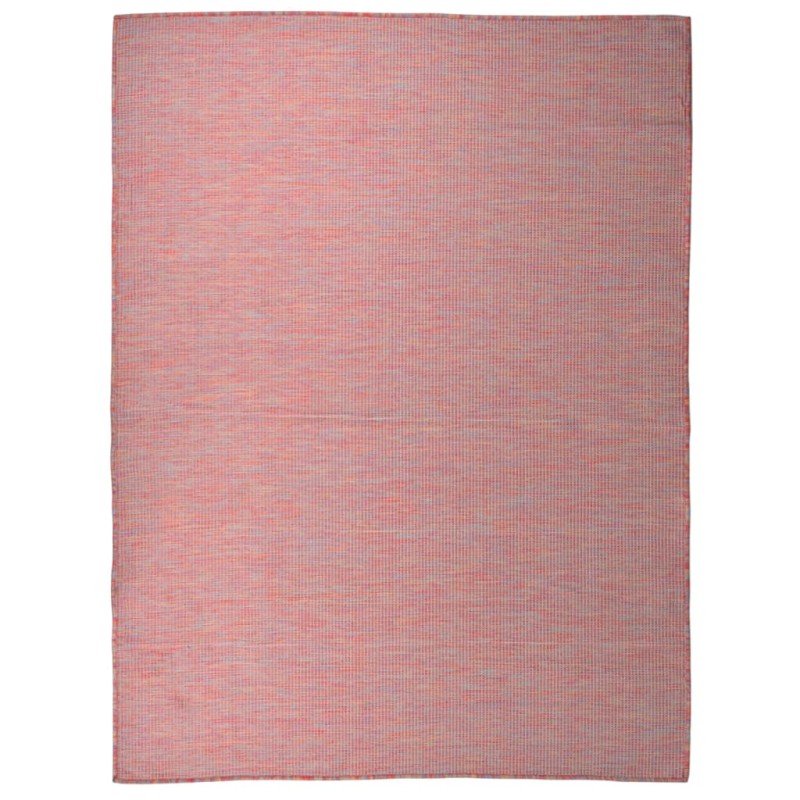 vidaXL Outdoor-Teppich Flachgewebe 120x170 cm Rot vidaXL Outdoor-Teppich Flachgewebe 120x170 cm Rot