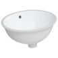 vidaXL Waschbecken Weiß 43x35x19 cm Oval Keramik vidaXL Waschbecken Weiß 43x35x19 cm Oval Keramik
