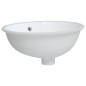 vidaXL Waschbecken Weiß 43x35x19 cm Oval Keramik vidaXL Waschbecken Weiß 43x35x19 cm Oval Keramik