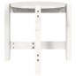 vidaXL Couchtisch Weiß Ø 52,5x45 cm Massivholz Kiefer vidaXL Couchtisch Weiß Ø 52,5x45 cm Massivholz Kiefer