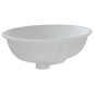 vidaXL Waschbecken Weiß 43x35x19 cm Oval Keramik vidaXL Waschbecken Weiß 43x35x19 cm Oval Keramik