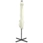 vidaXL Ampelschirm mit LED-Beleuchtung 250 cm Sandweiß vidaXL Ampelschirm mit LED-Beleuchtung 250 cm Sandweiß
