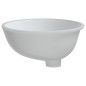 vidaXL Waschbecken Weiß 43x35x19 cm Oval Keramik vidaXL Waschbecken Weiß 43x35x19 cm Oval Keramik