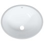 vidaXL Waschbecken Weiß 43x35x19 cm Oval Keramik vidaXL Waschbecken Weiß 43x35x19 cm Oval Keramik