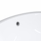 vidaXL Waschbecken Weiß 43x35x19 cm Oval Keramik vidaXL Waschbecken Weiß 43x35x19 cm Oval Keramik