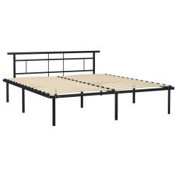 vidaXL Bettgestell Schwarz Metall 180x200 cm 
