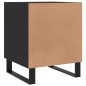 vidaXL Nachttisch Schwarz 40x40x50 cm Holzwerkstoff vidaXL Nachttisch Schwarz 40x40x50 cm Holzwerkstoff