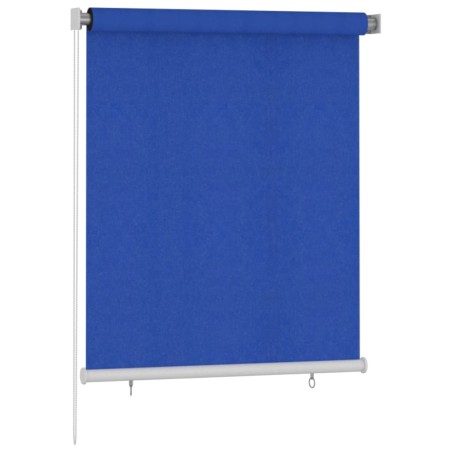 vidaXL Außenrollo 120x140 cm Blau HDPE