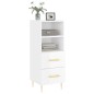 vidaXL Sideboard Hochglanz-Weiß 34,5x34x90 cm Holzwerkstoff vidaXL Sideboard Hochglanz-Weiß 34,5x34x90 cm Holzwerkstoff