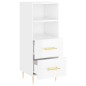 vidaXL Sideboard Hochglanz-Weiß 34,5x34x90 cm Holzwerkstoff vidaXL Sideboard Hochglanz-Weiß 34,5x34x90 cm Holzwerkstoff