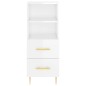 vidaXL Sideboard Hochglanz-Weiß 34,5x34x90 cm Holzwerkstoff vidaXL Sideboard Hochglanz-Weiß 34,5x34x90 cm Holzwerkstoff