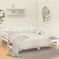 vidaXL Tagesbett Ausziehbar Weiß Massivholz Kiefer 2x(80x200) cm