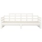 vidaXL Tagesbett Ausziehbar Weiß Massivholz Kiefer 2x(80x200) cm