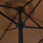 vidaXL Sonnenschirm mit Aluminium-Mast 460x270 cm Taupe vidaXL Sonnenschirm mit Aluminium-Mast 460x270 cm Taupe
