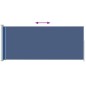 vidaXL Seitenmarkise Ausziehbar 180x500 cm Blau vidaXL Seitenmarkise Ausziehbar 180x500 cm Blau