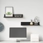 vidaXL Wandregale 2 Stk. Schwarz 50x11x9 cm Massivholz Kiefer vidaXL Wandregale 2 Stk. Schwarz 50x11x9 cm Massivholz Kiefer