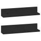 vidaXL Wandregale 2 Stk. Schwarz 50x11x9 cm Massivholz Kiefer vidaXL Wandregale 2 Stk. Schwarz 50x11x9 cm Massivholz Kiefer