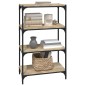 vidaXL Bücherregal Sonoma-Eiche 60x33x100 cm Holzwerkstoff und Stahl vidaXL Bücherregal Sonoma-Eiche 60x33x100 cm Holzwerkstoff und Stahl